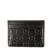 Gucci Black Guccissima Card Holder