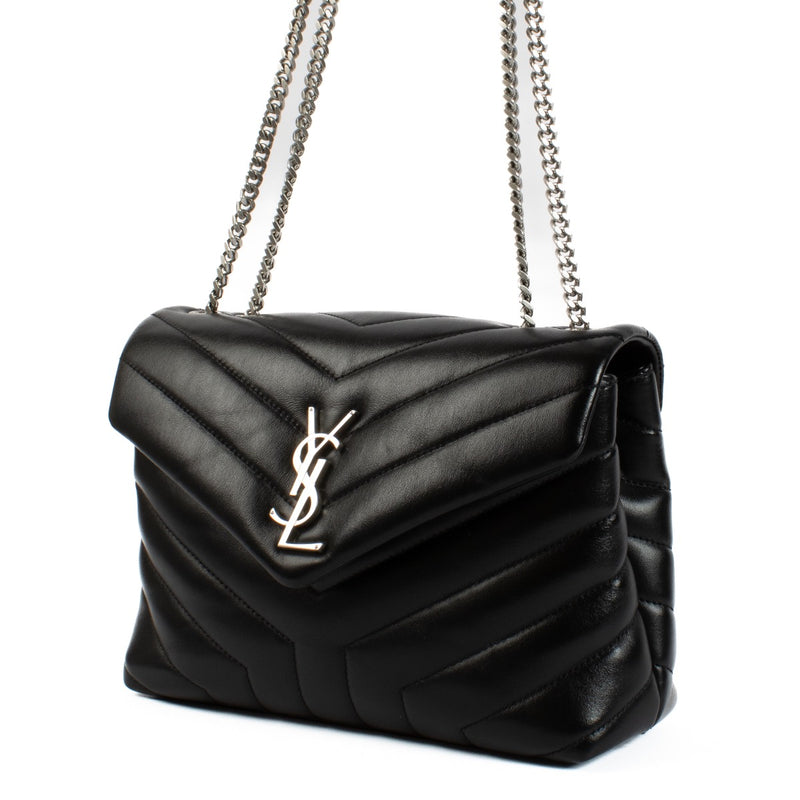 shop 100% authentic second hand Saint Laurent Black Matelassé Leather Small Loulou Bag on Labellov.com