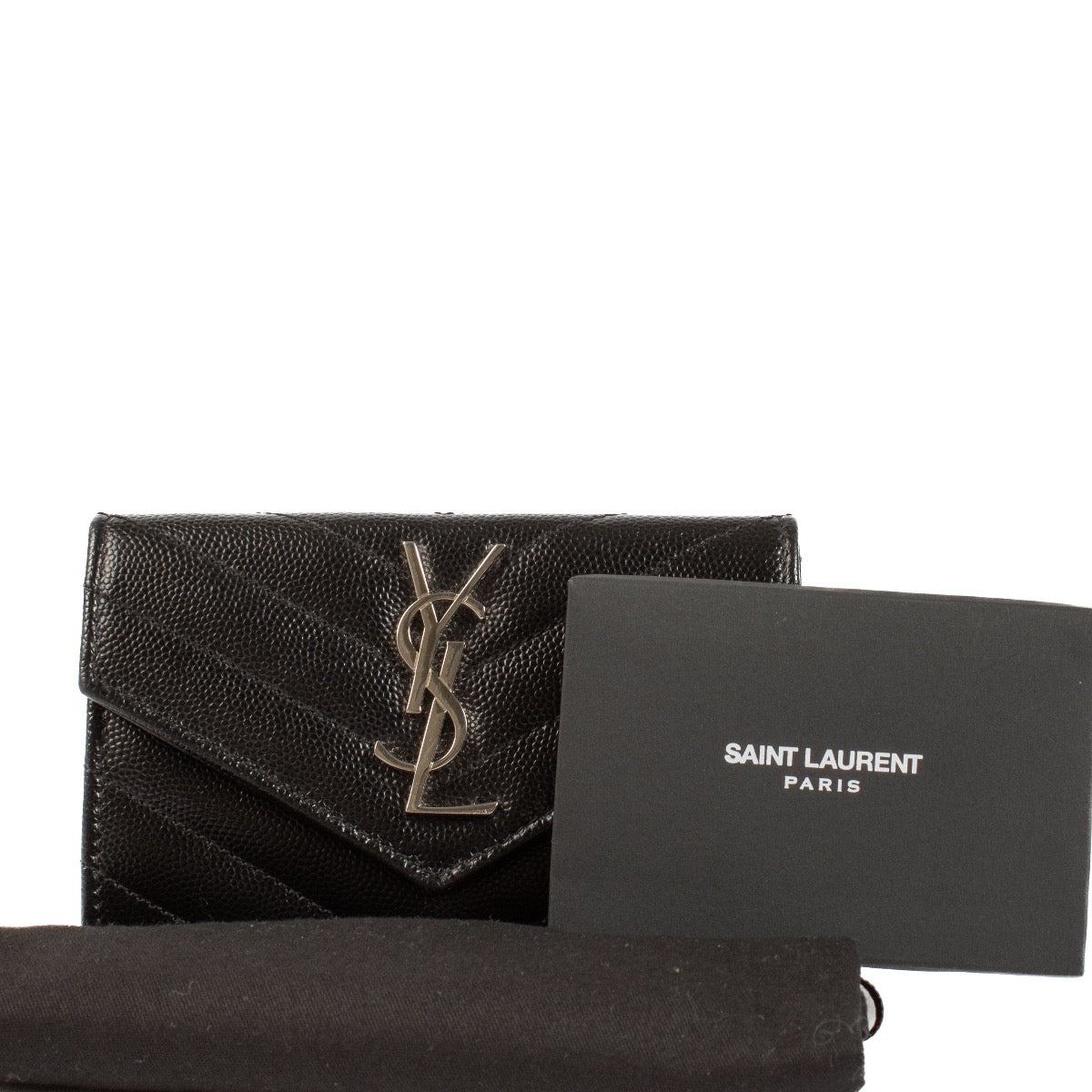 shop 100% authentic second hand Saint Laurent Black Cassandre Wallet on Labellov.com