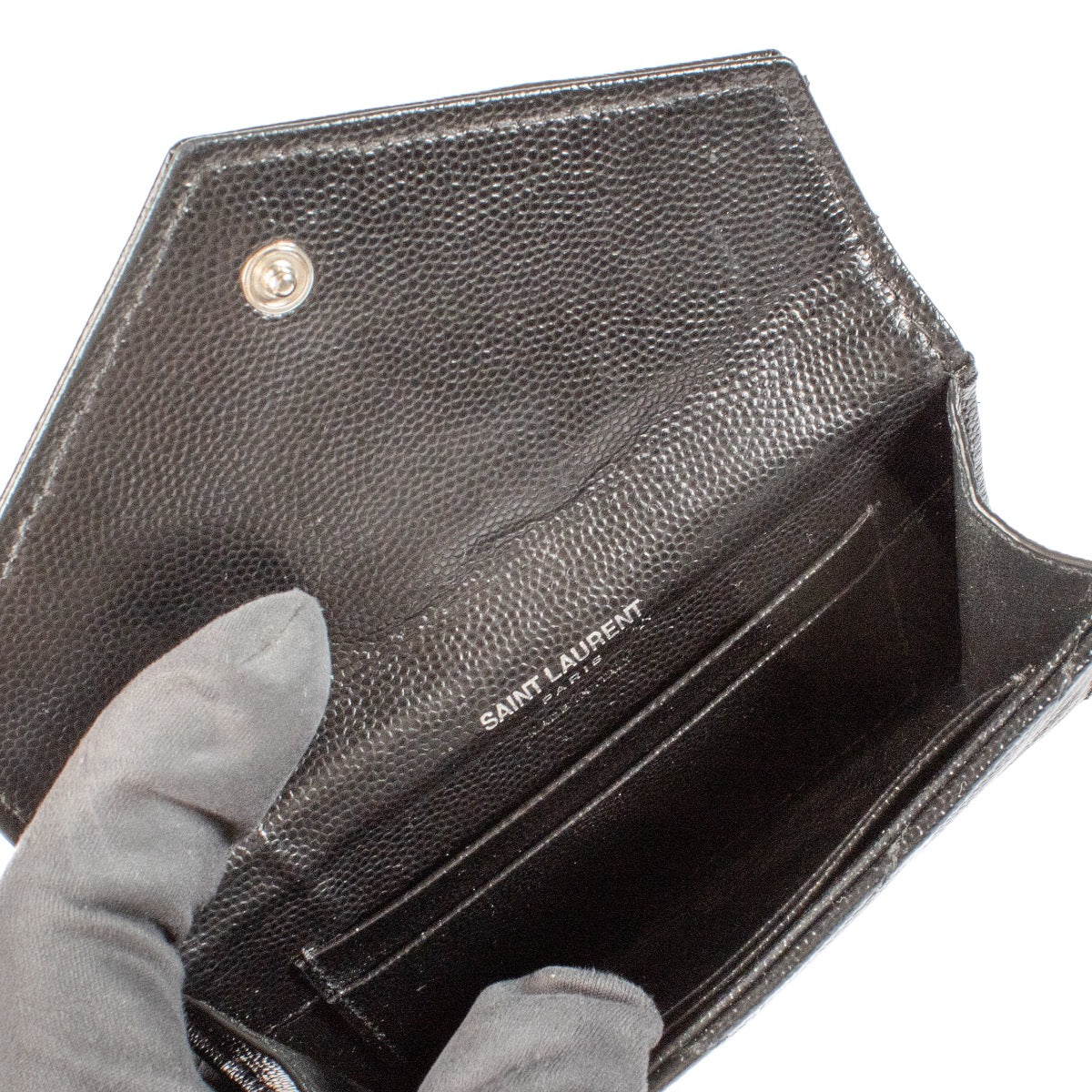 shop 100% authentic second hand Saint Laurent Black Cassandre Wallet on Labellov.com