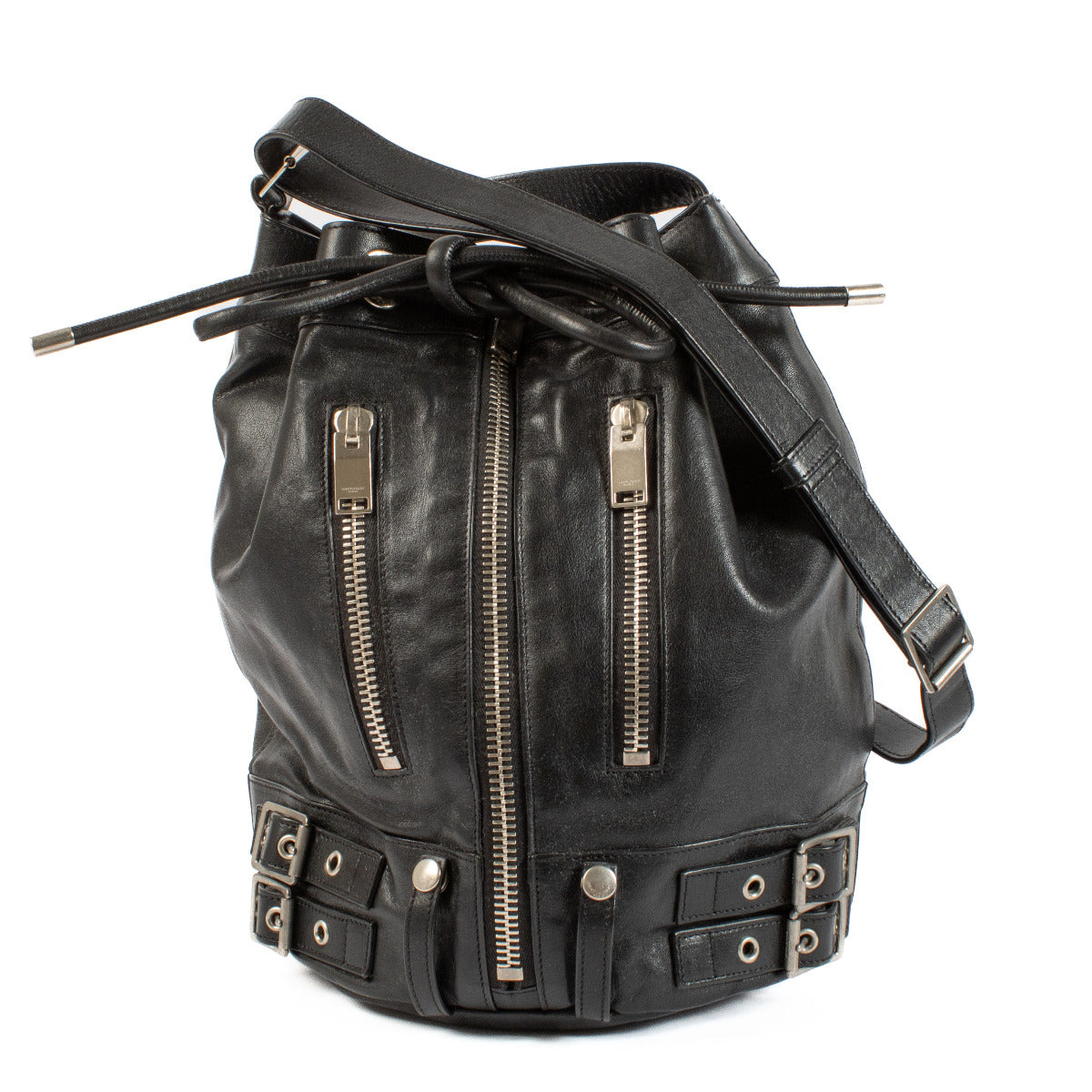 Saint Laurent Black Rider Bucket Bag