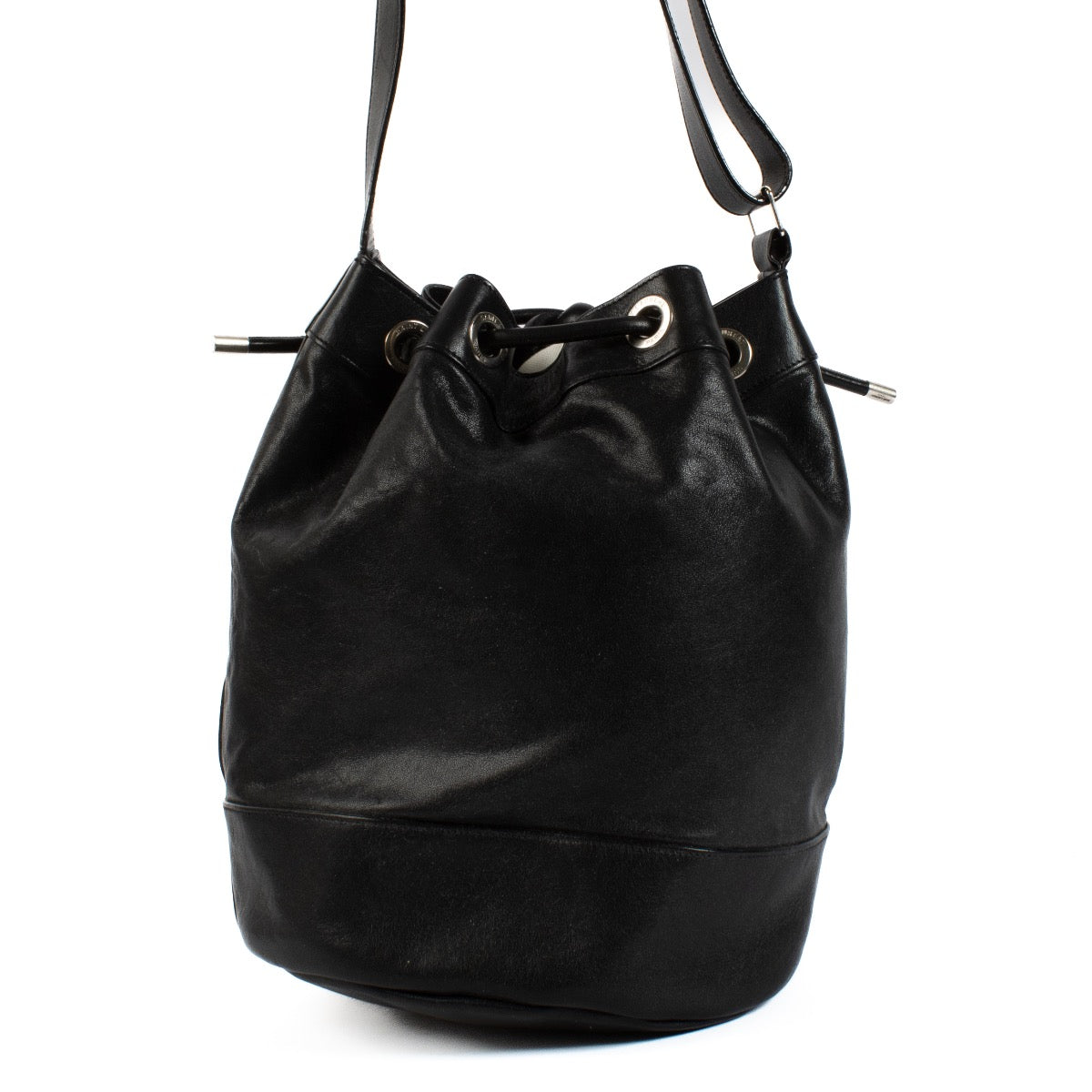 shop 100% authentic second hand Saint Laurent Black Rider Bucket Bag on Labellov.com