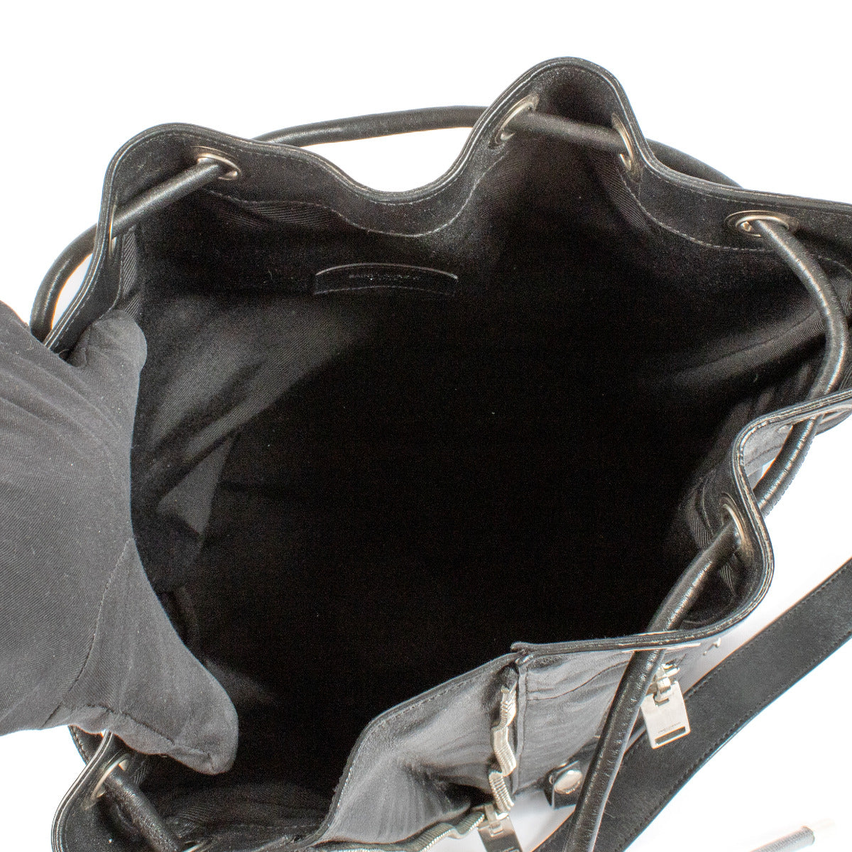 Saint Laurent Black Rider Bucket Bag