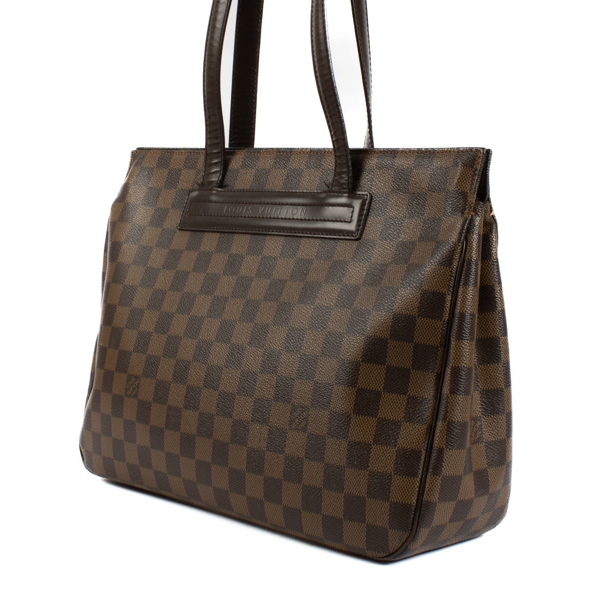 Shop safe online at Labellov in Antwerp, Brussels and Knokke this 1100% authentic second hand Louis Vuitton Damier Ebene Parioli GM Bag