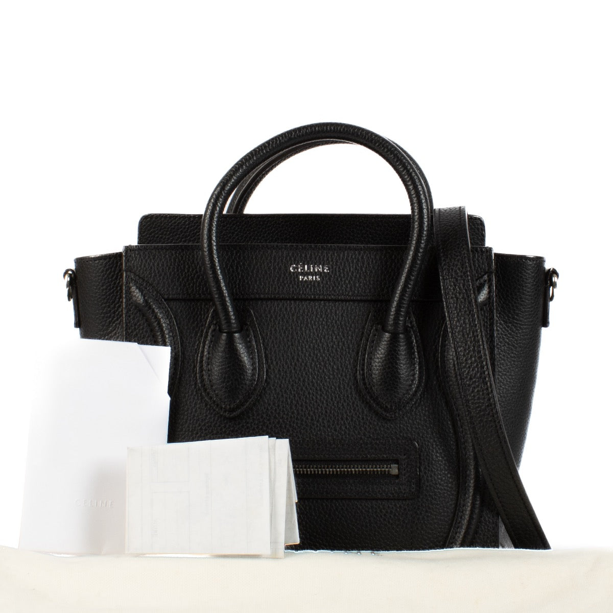 shop 100% authentic second hand Celine Black Nano Luggage Bag on Labellov.com