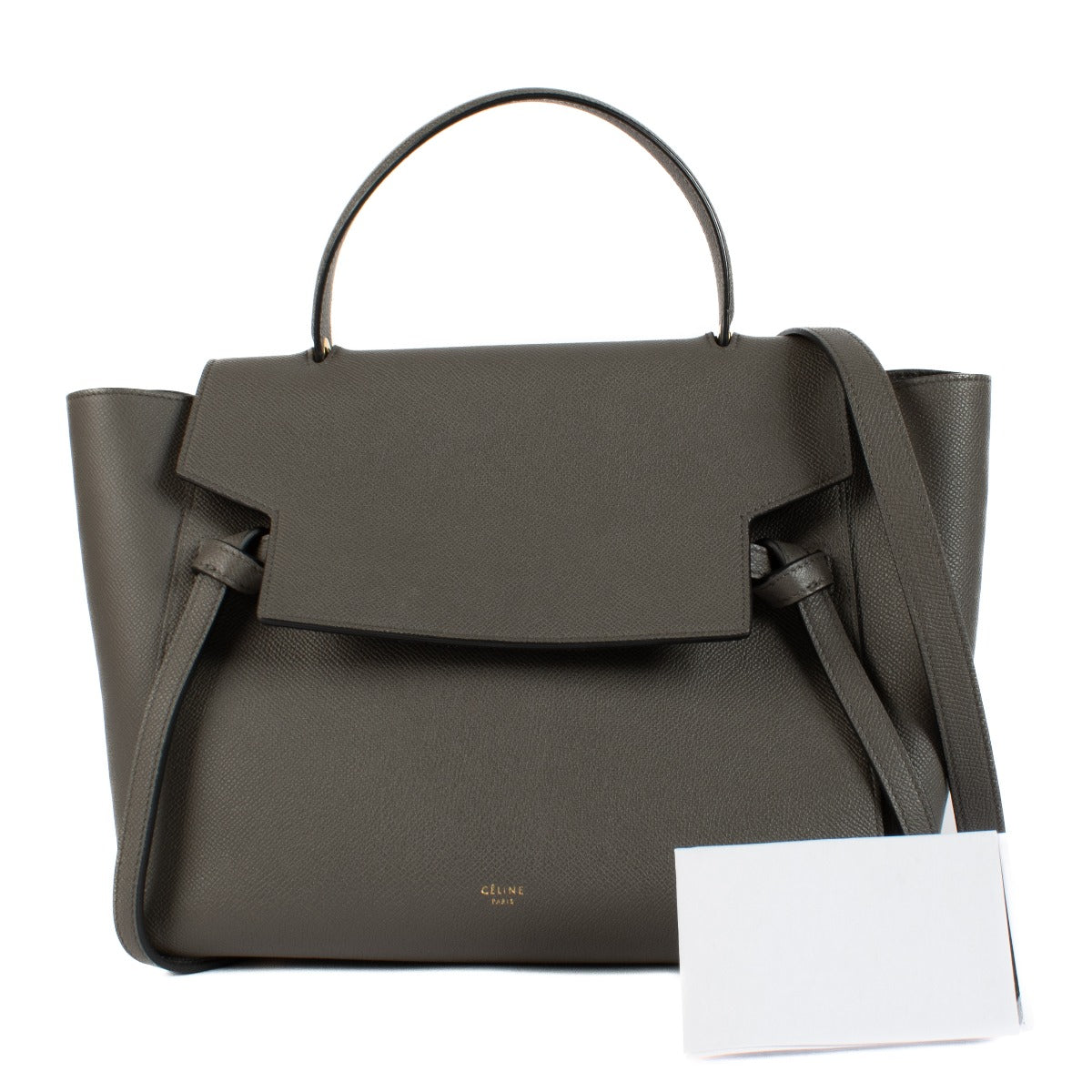 Celine Grey Leather Mini Belt Bag