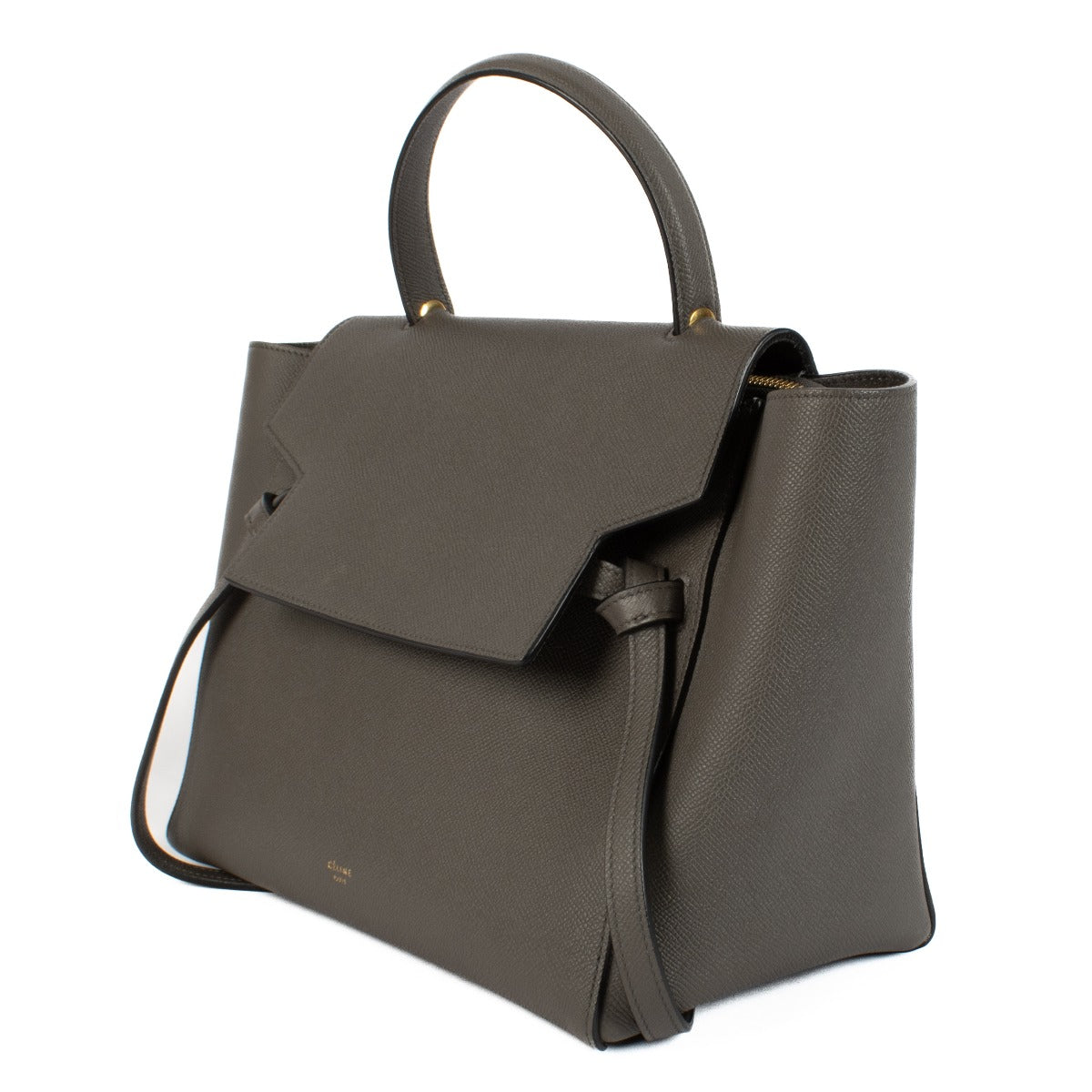 Celine Grey Leather Mini Belt Bag