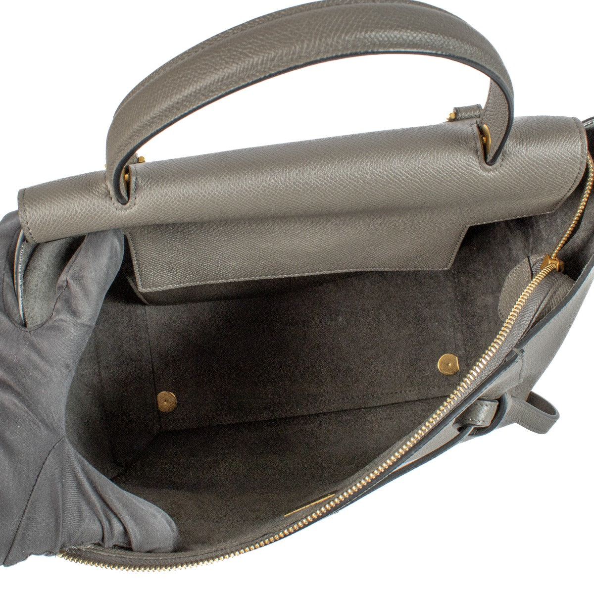 Celine Grey Leather Mini Belt Bag