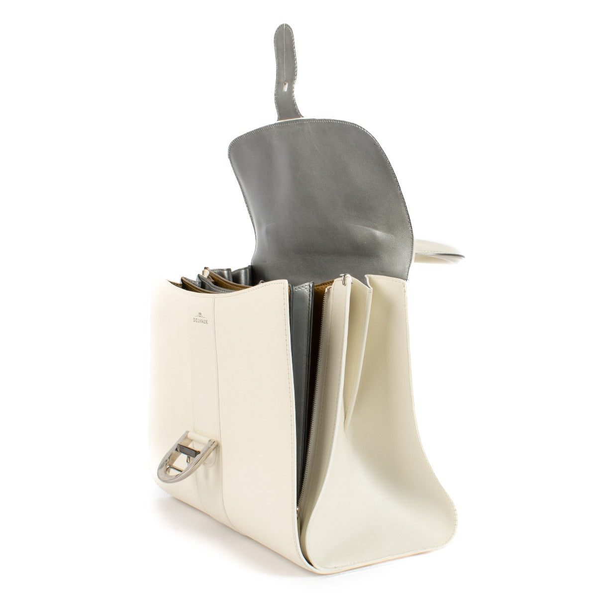 Shop 100% authentic secondhand Delvaux Ivory Brillant MM Magic Top Handle Bag on Labellov.com