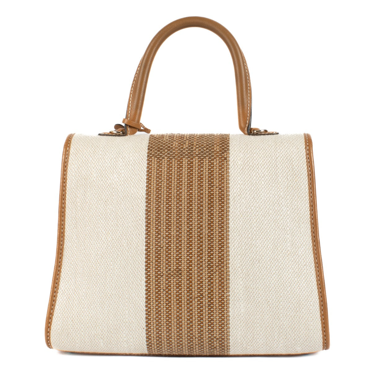 Shop 100% authentic secondhand Delvaux Ivory/Vegetal Toile Sangle Brillant MM Bag on Labellov.com