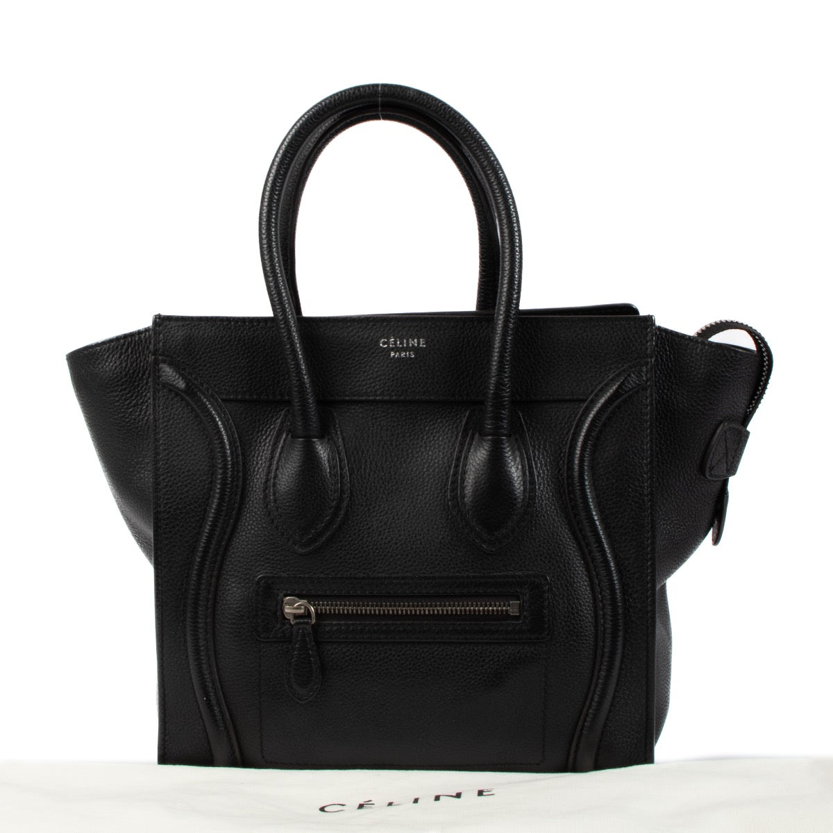shop 100% authentic second hand Celine Black Micro Luggage Top Handle Bag on Labellov.com