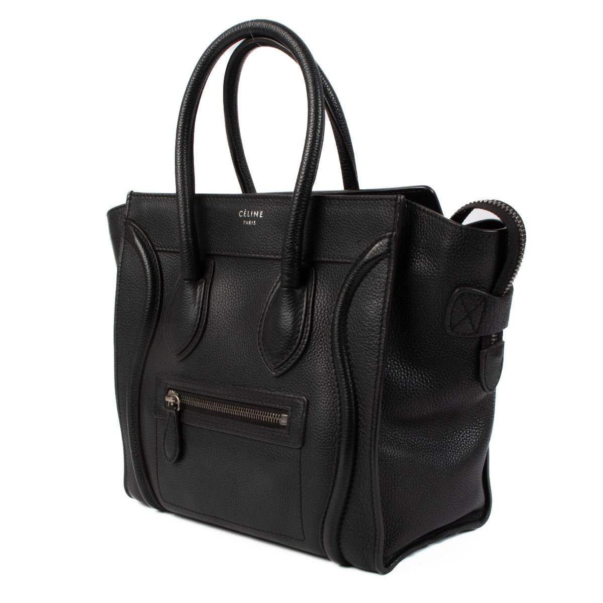 shop 100% authentic second hand Celine Black Micro Luggage Top Handle Bag on Labellov.com