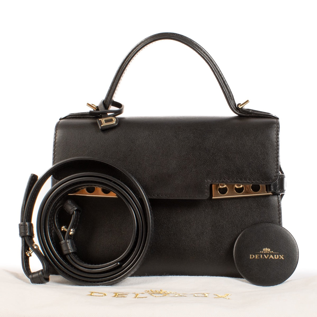 shop 100% authentic second hand Delvaux Black Calf Souple Tempête Mini on Labellov.com