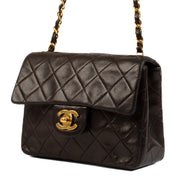 shop 100% authentic second hand Chanel Vintage Black Lambskin Mini Square Classic Flap Bag on Labellov.com