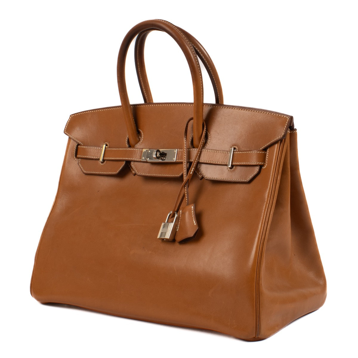 shop 100% authentic second hand Hermès Birkin 35 Barenia Fauve PHW on Labellov.com