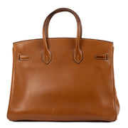 shop 100% authentic second hand Hermès Birkin 35 Barenia Fauve PHW on Labellov.com