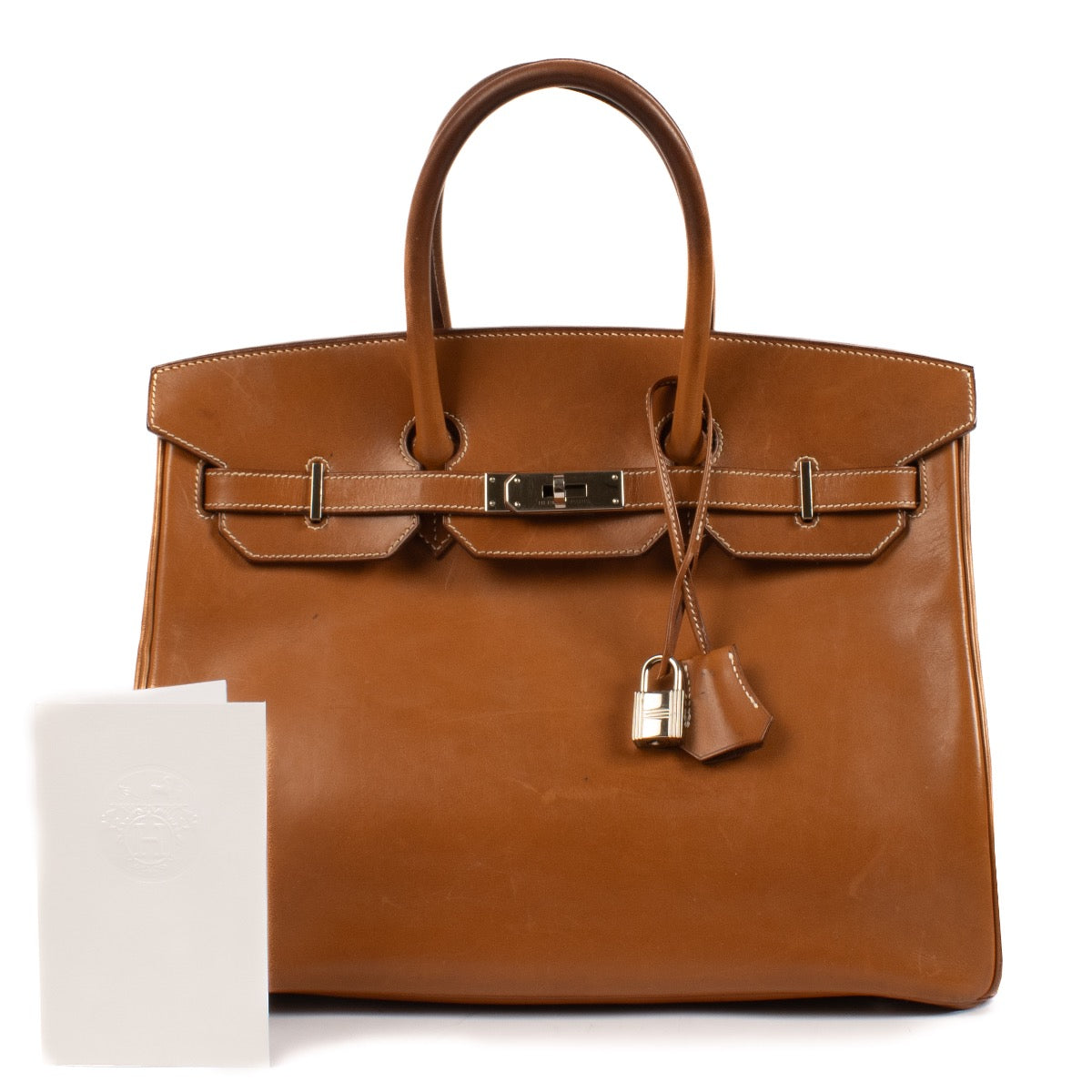 shop 100% authentic second hand Hermès Birkin 35 Barenia Fauve PHW on Labellov.com