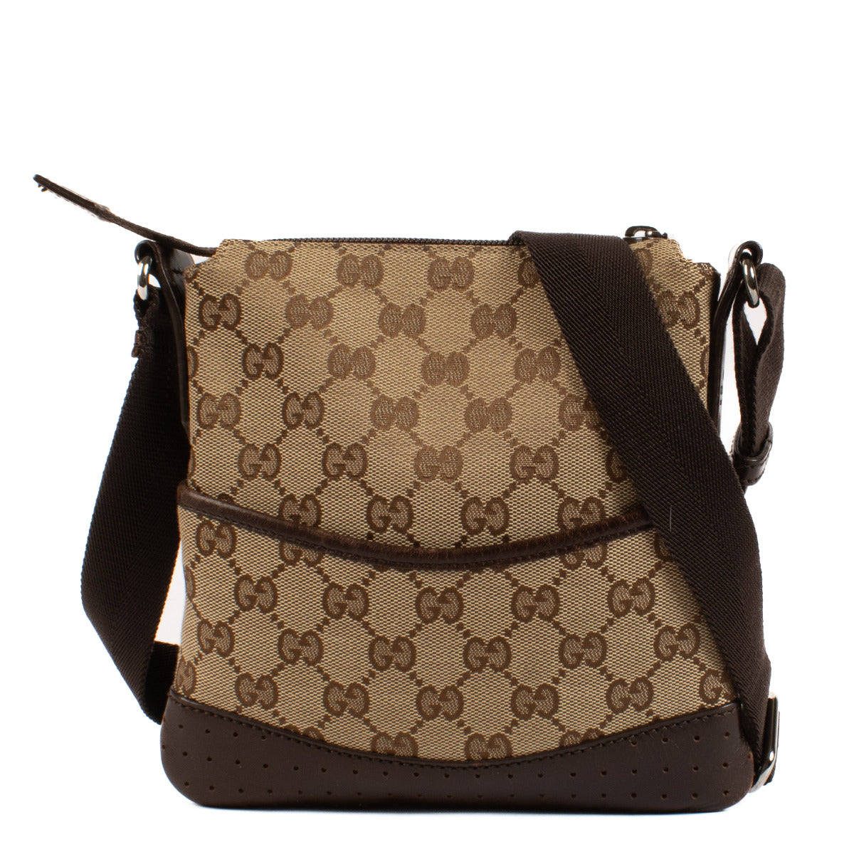 Gucci Brown GG Canvas Crossbody Bag