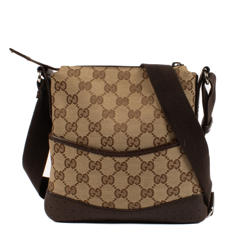 Gucci Brown GG Canvas Crossbody Bag