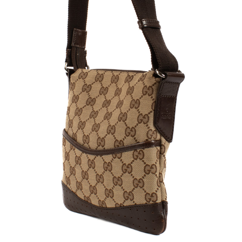 Gucci Brown GG Canvas Crossbody Bag