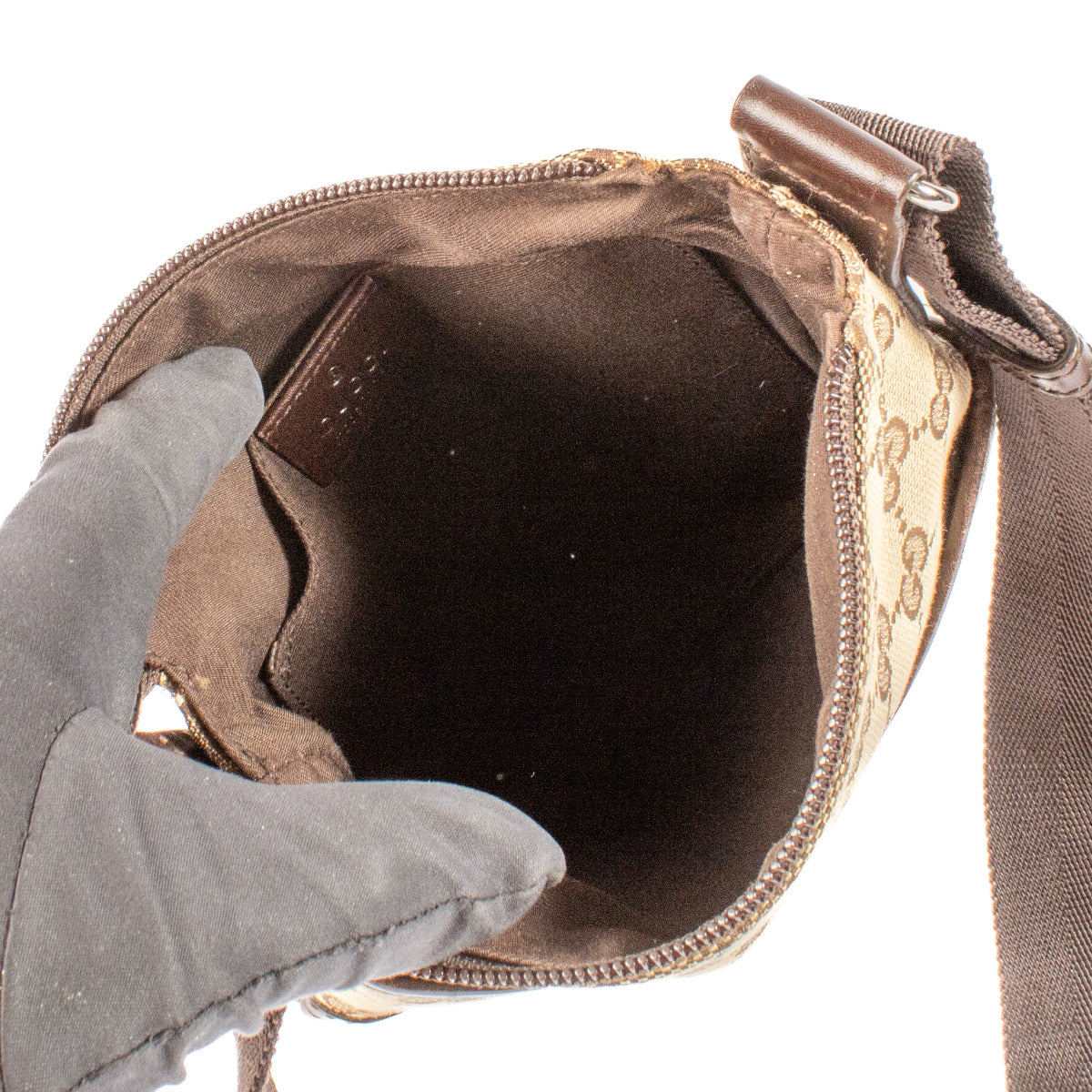 Gucci Bruine GG Canvas Crossbodytas