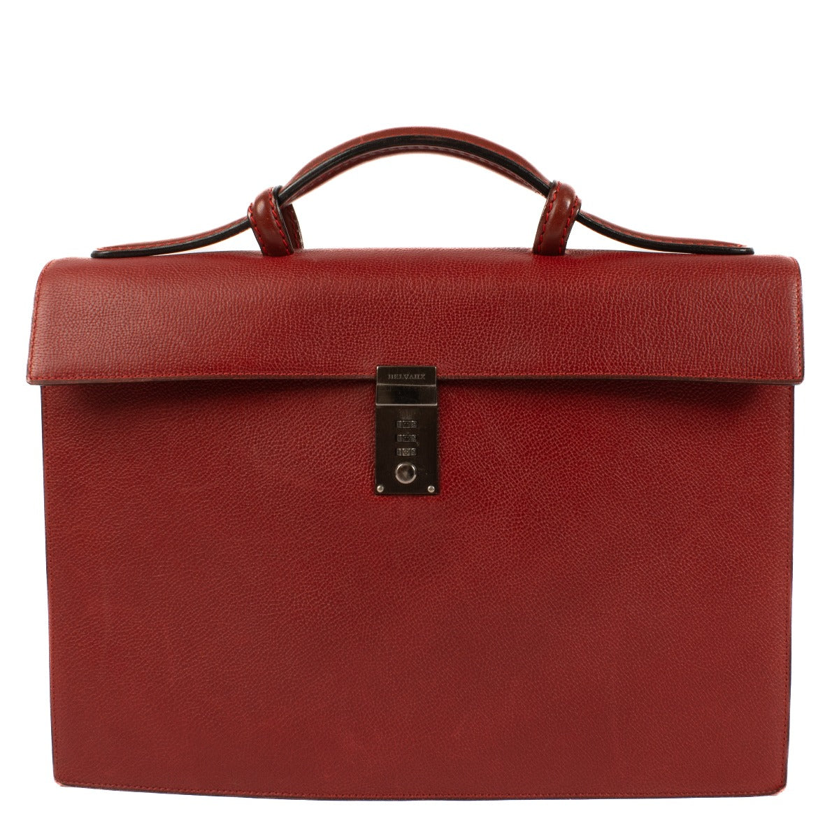 Shop 100% authentic secondhand Delvaux Red Leather Briefcase on Labellov.com