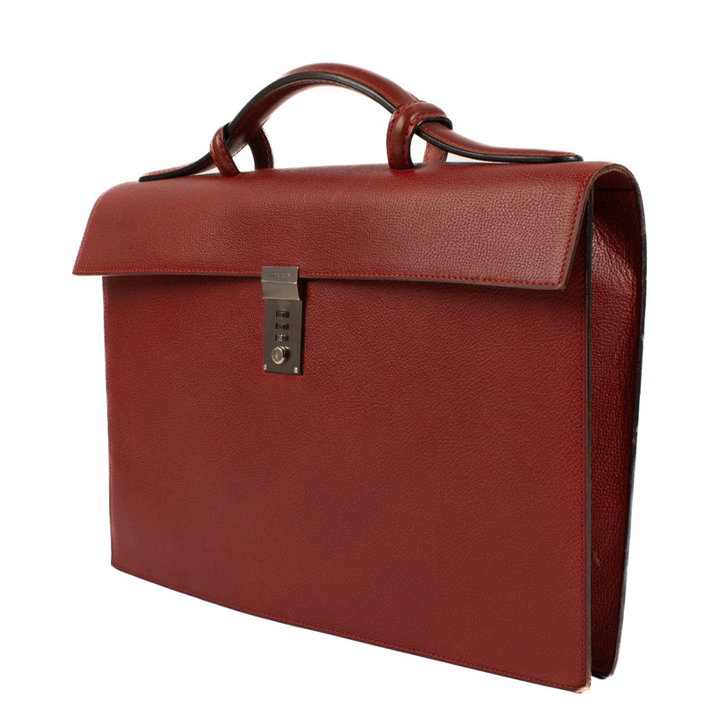 Shop 100% authentic secondhand Delvaux Red Leather Briefcase on Labellov.com