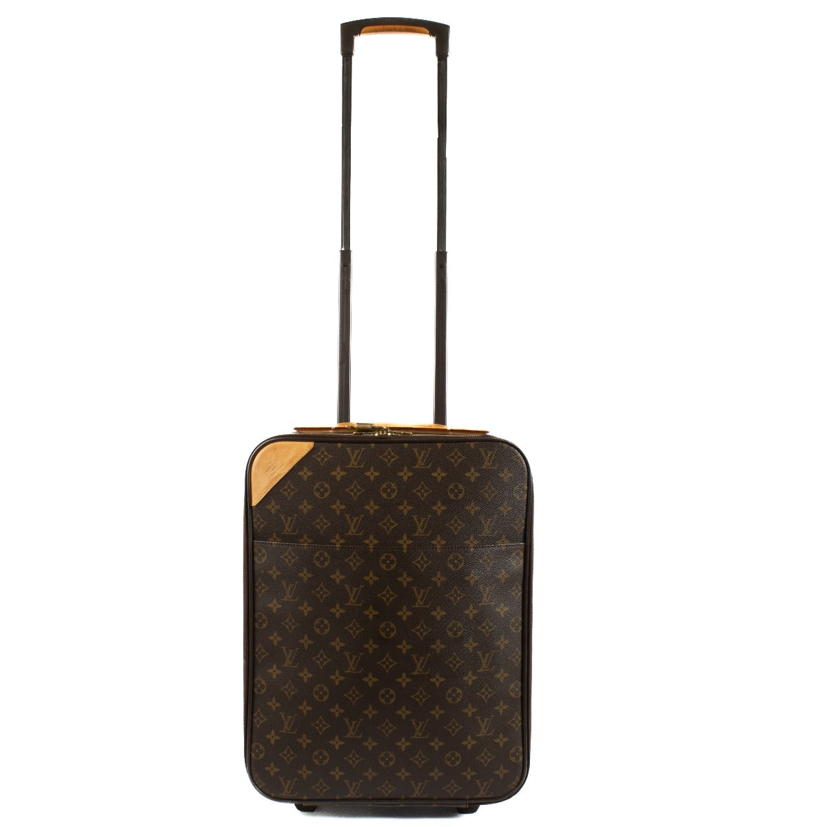 Louis Vuitton Monogram Trolley with retractable handle and rolling wheels, crafted from Monogram canvas. Shop now at Labellov.