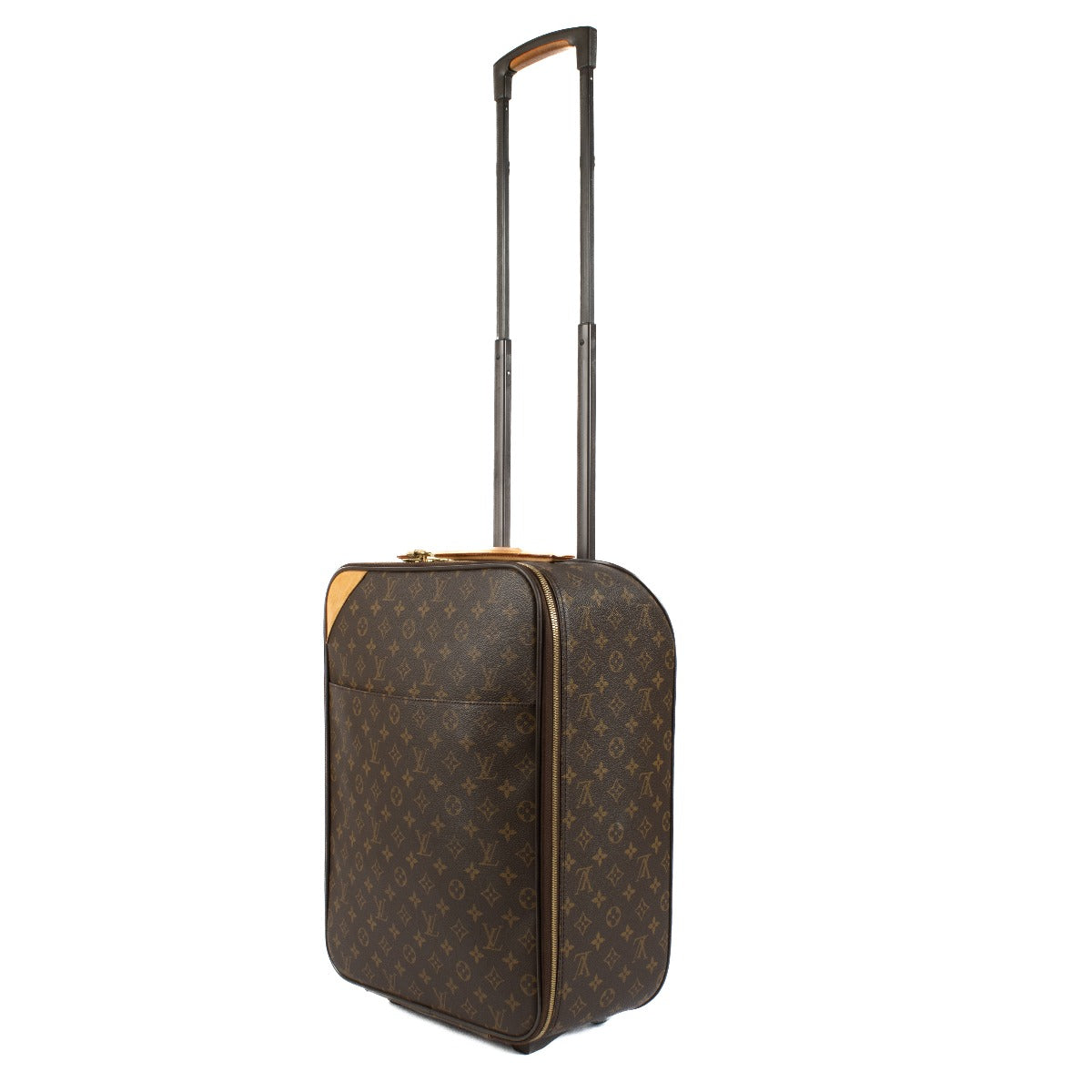 Louis Vuitton Monogram Trolley with retractable handle and rolling wheels, crafted from Monogram canvas. Shop now at Labellov.