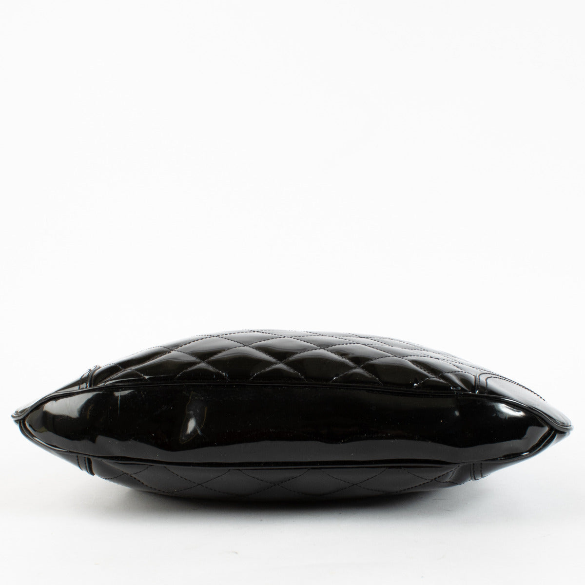 Authentic Second Hand Burberry Black Patent Brooke Hobo Bag on Labellov.com