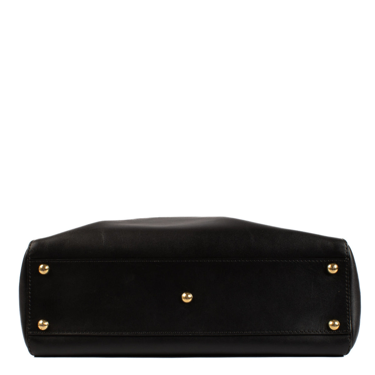 Sac Fendi Peekaboo en cuir lisse noir