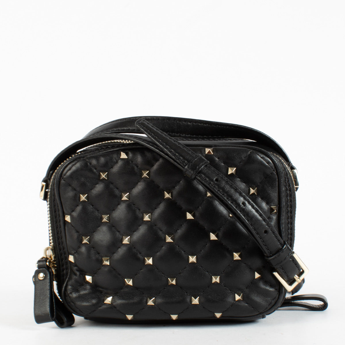authentic preloved Valentino Garavani Black Rockstud Spike Mini Bag on Labellov.com