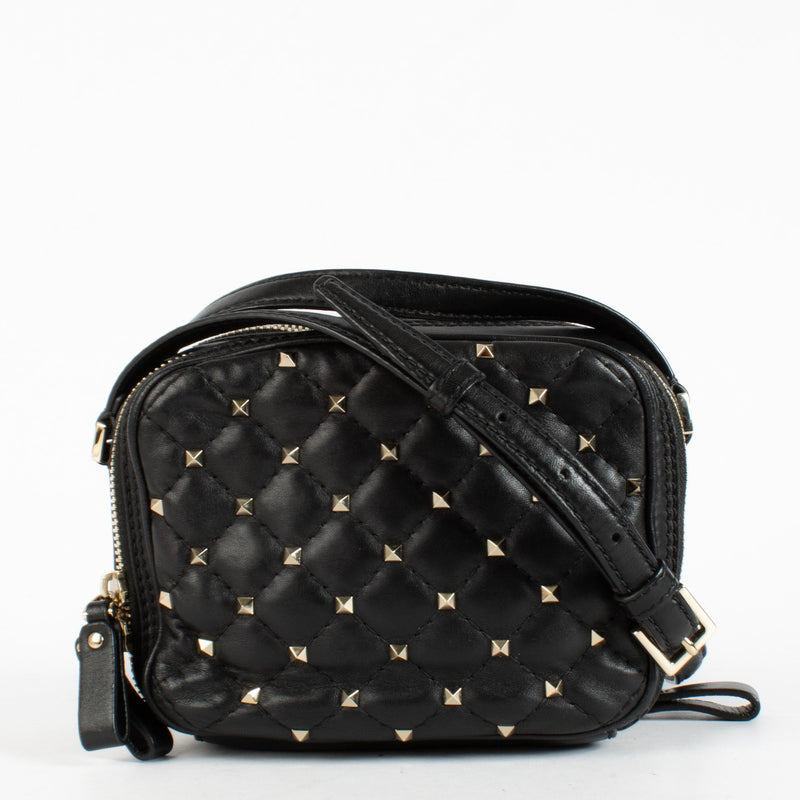 authentic preloved Valentino Garavani Black Rockstud Spike Mini Bag on Labellov.com