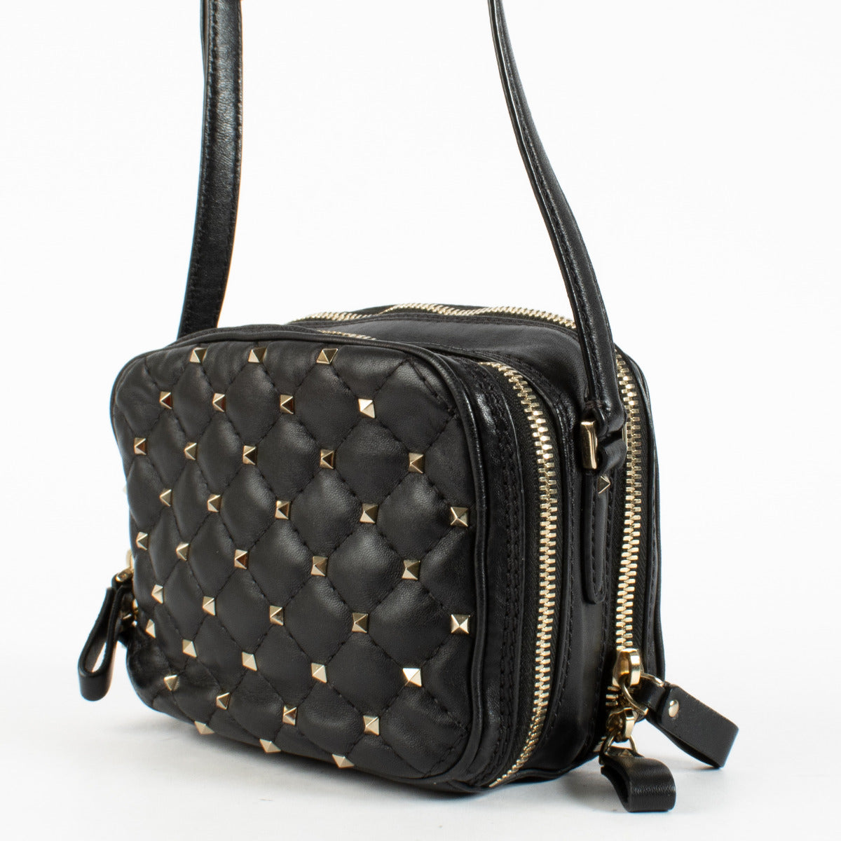 authentic preloved Valentino Garavani Black Rockstud Spike Mini Bag on Labellov.com
