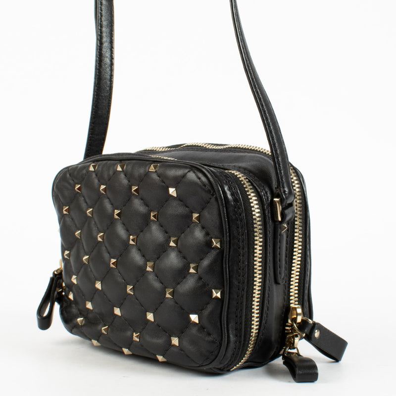authentic preloved Valentino Garavani Black Rockstud Spike Mini Bag on Labellov.com