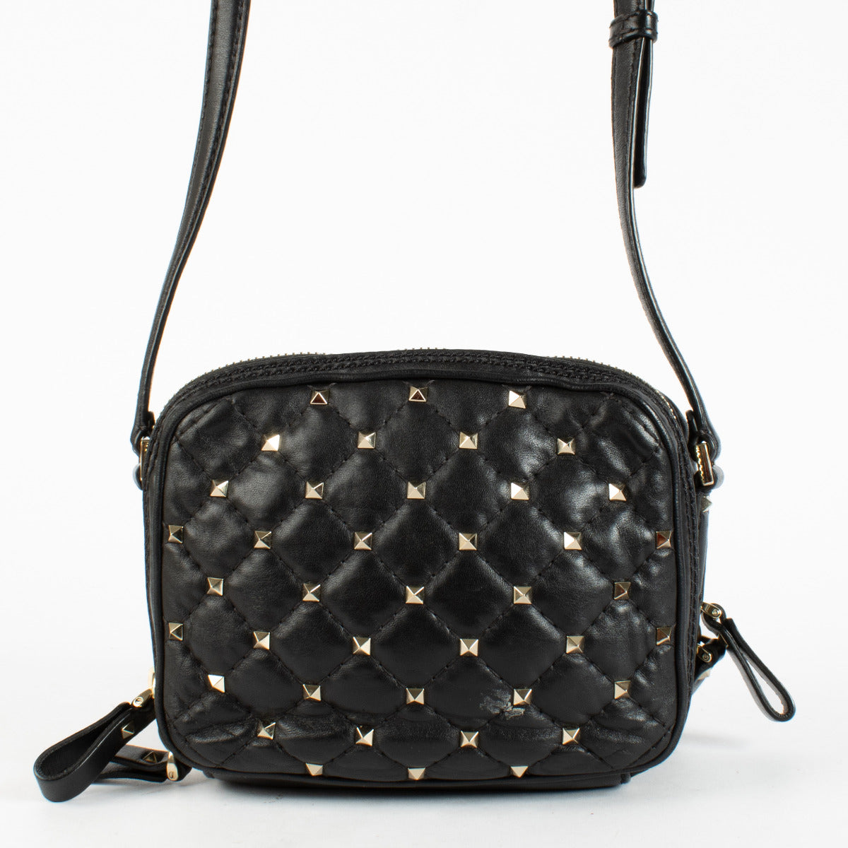 authentic preloved Valentino Garavani Black Rockstud Spike Mini Bag on Labellov.com