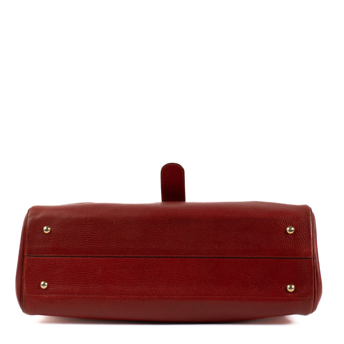 Delvaux Red Leather Brillant Briefcase