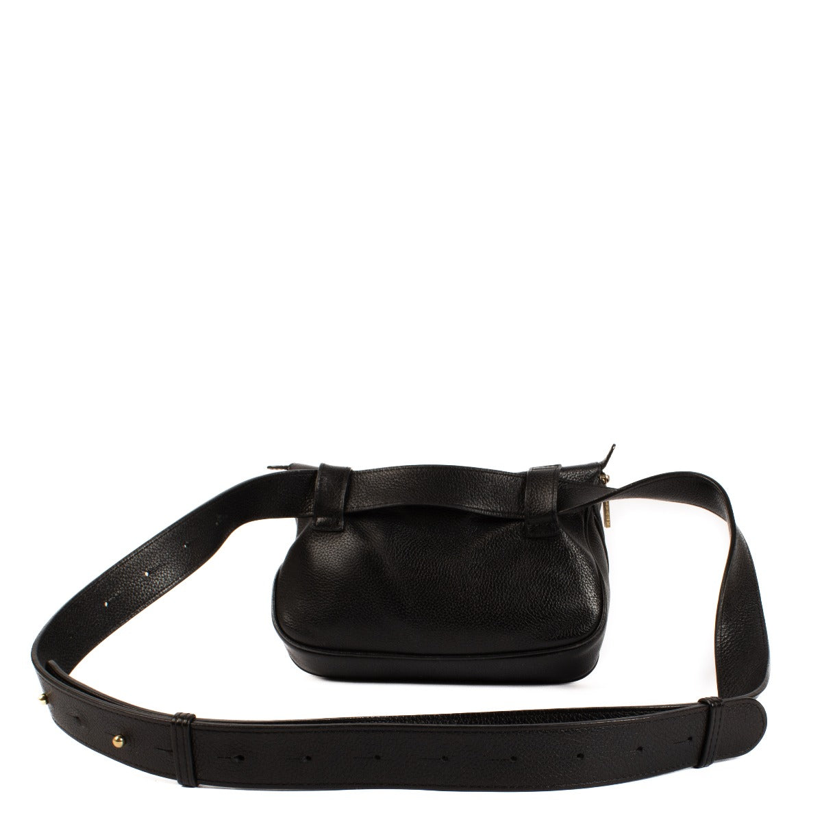 Delvaux Black Leather Evasion Belt Bag
