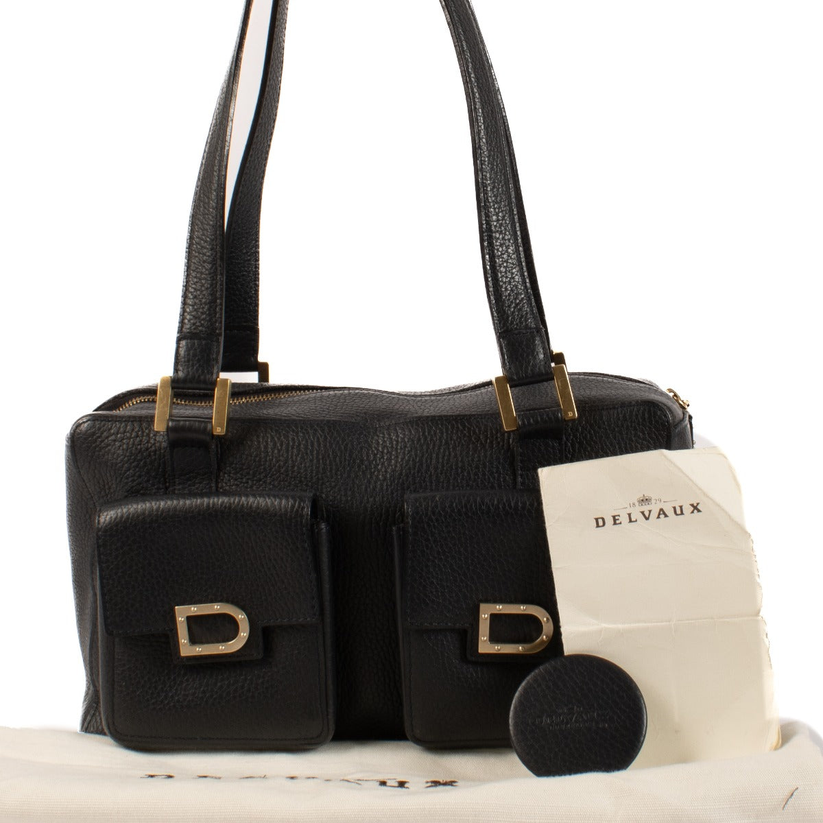 Shop 100% authentic secondhand Delvaux Bleu Petrole Souple Fjord Le Audrey Bag on Labellov.com