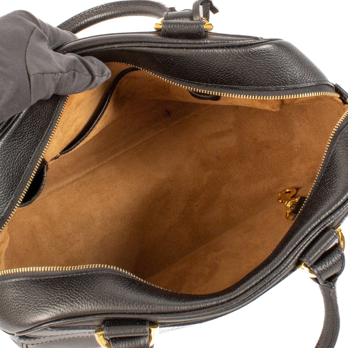 Delvaux Black Leather Parole Bag