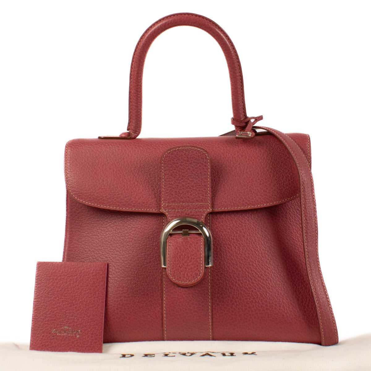Delvaux Vintage Framboise Leather Brillant MM