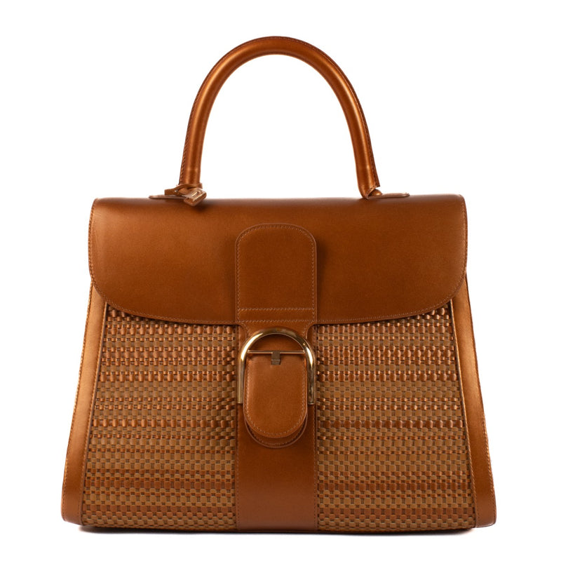 Delvaux Vegetal Toile de Cuir Panier/Box Calf Brillant GM