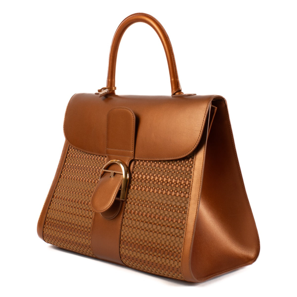 Authentic second hand vintage Delvaux Vegetal Toile de Cuir Panier/Box Calf Brillant GM