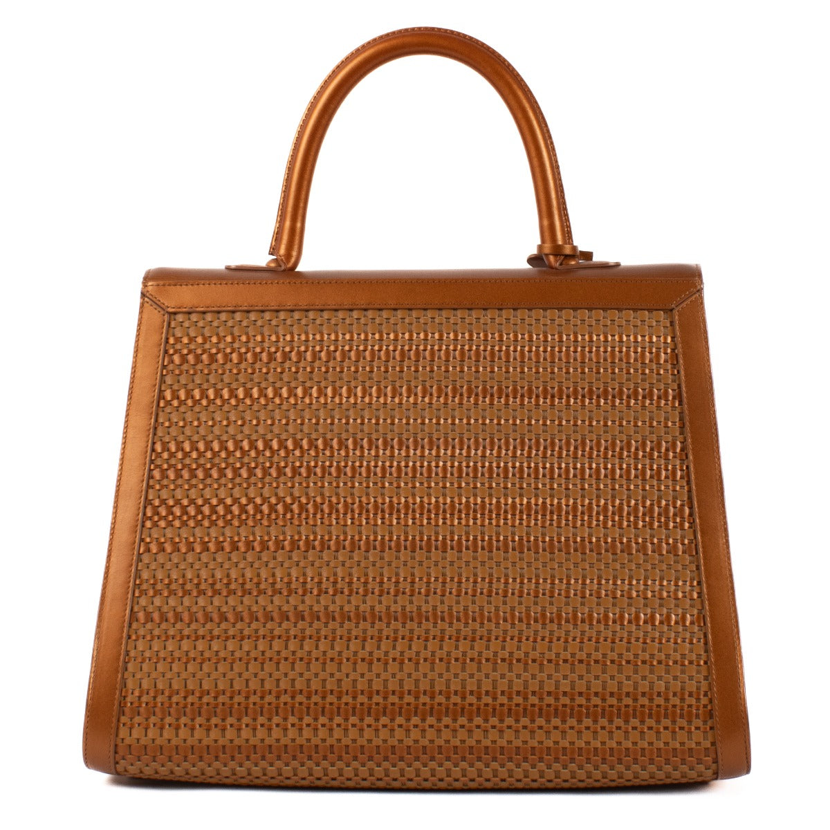 Authentic second hand vintage Delvaux Vegetal Toile de Cuir Panier/Box Calf Brillant GM