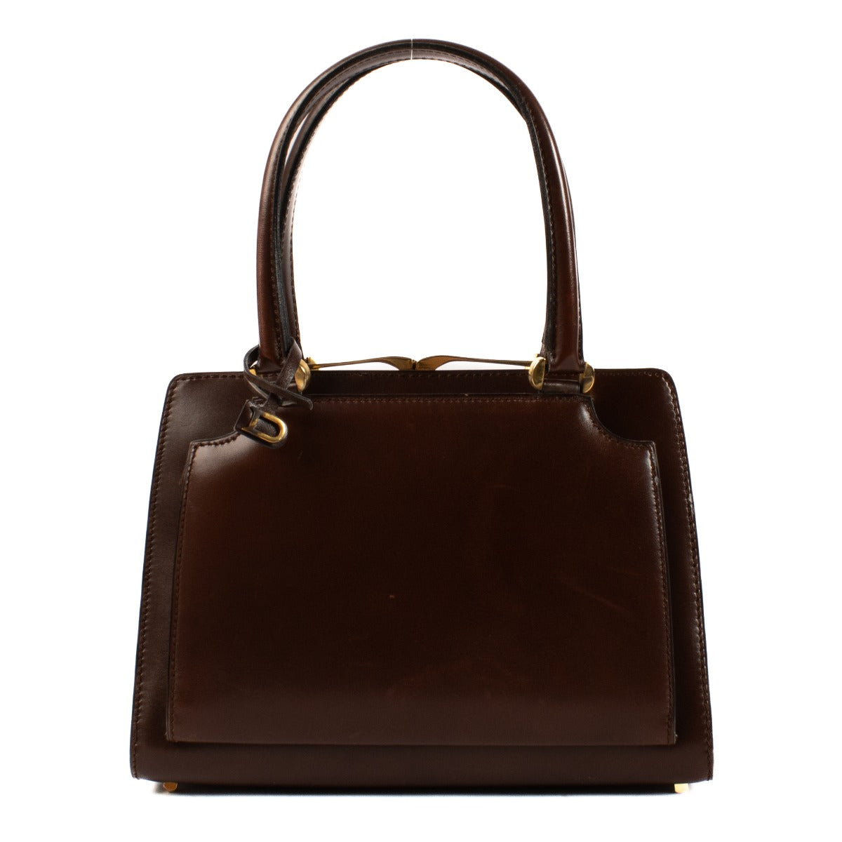 Delvaux Vintage Brown Box Calf Mini Bag