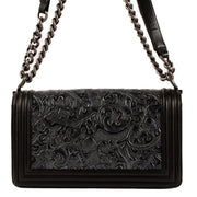 shop 100% authentic second hand Chanel Black Cordoba Medium Boy Bag on Labellov.com