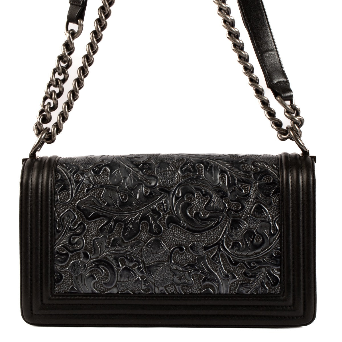 shop 100% authentic second hand Chanel Black Cordoba Medium Boy Bag on Labellov.com