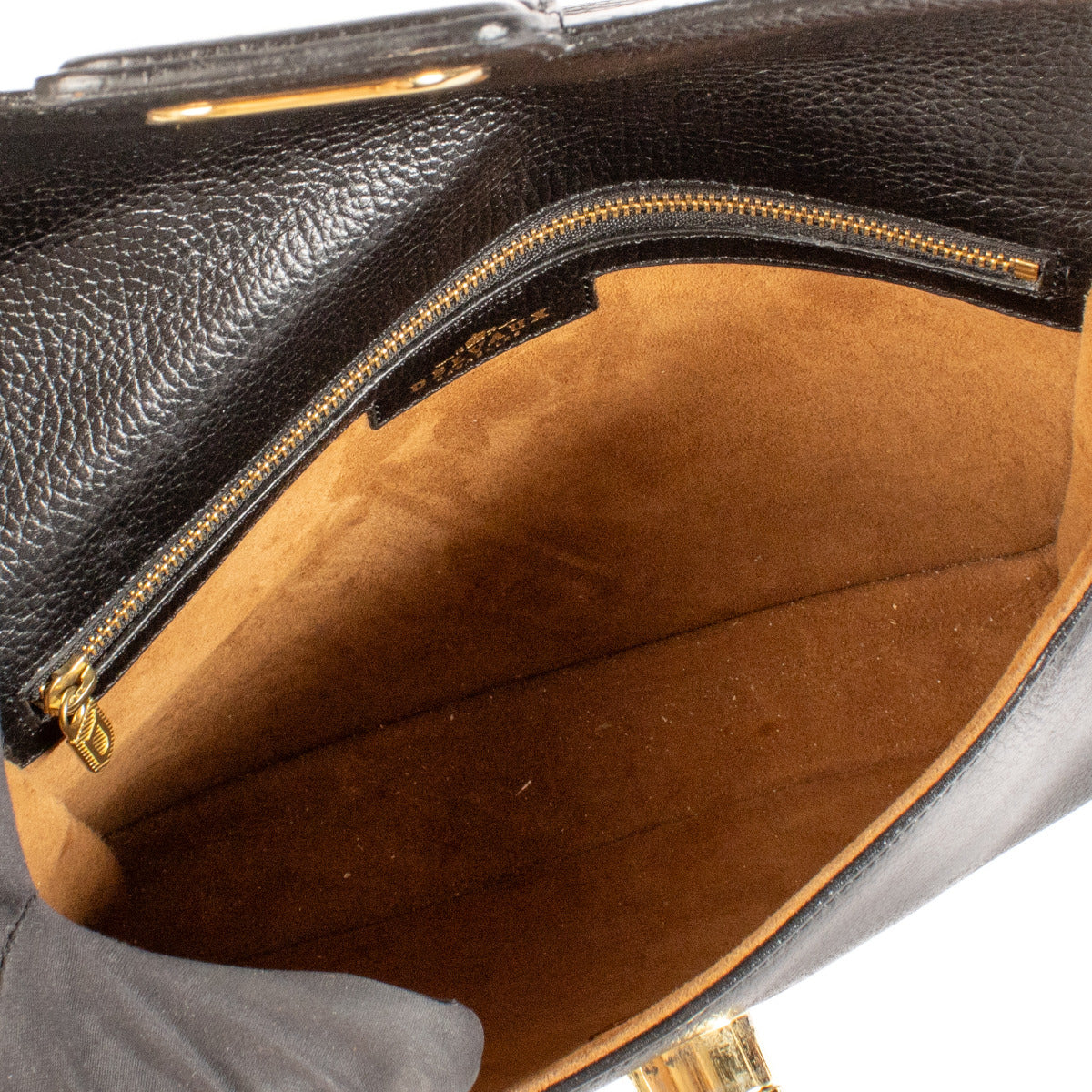 Sac bandoulière Delvaux Ciel en cuir noir 1994