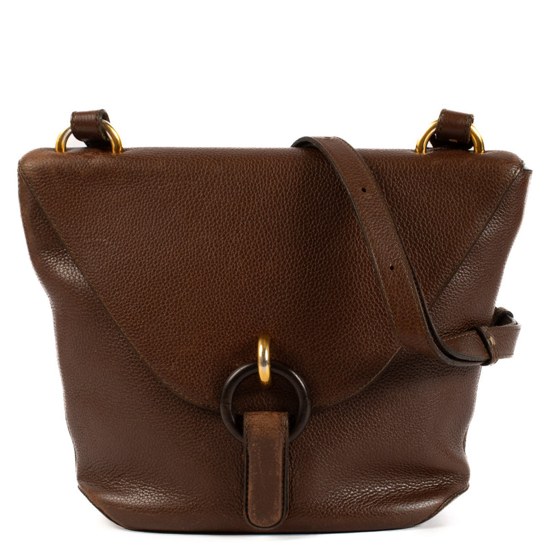 Delvaux Brown Vintage Shoulder Bag