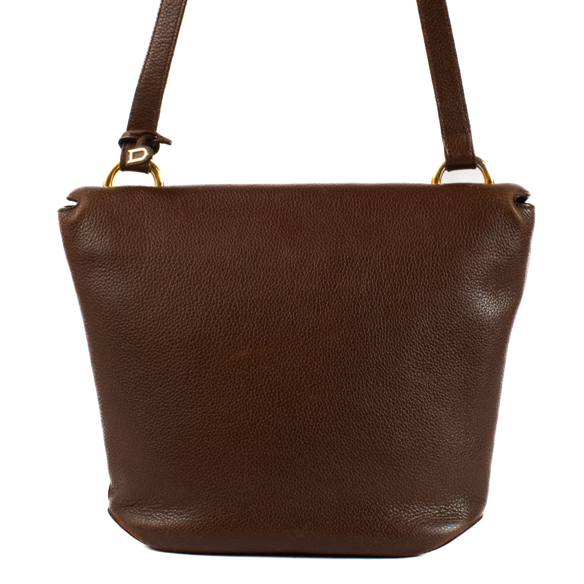 Delvaux Bruine Vintage Schoudertas
